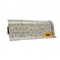 Плинтус пластиковый Ideal 171 Камешки 55 мм Серый.