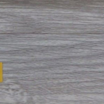 Плинтус пластиковый Ideal 215 Дуб снежный 55 мм Серый.