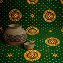 Ковролин Лидер Круг Зеленый .