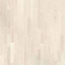 Паркетная доска Tarkett Salsa Art White Pearl трехполосная брашированная лак .