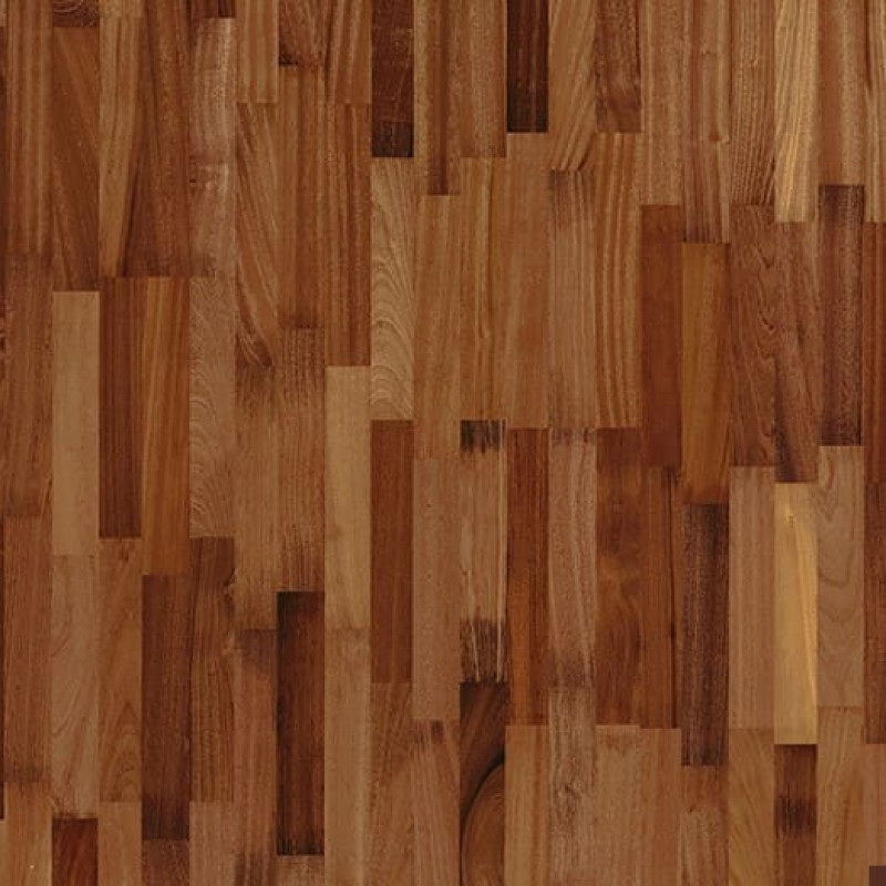 Паркетная доска Tarkett Salsa Африканский Махагони трехполосная брашированная лак Коричневый.