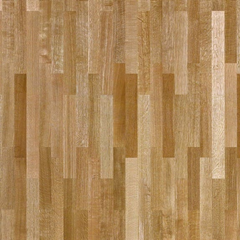 Паркетная доска Tarkett Salsa Дуб Селект трехполосная лак Бежевый.