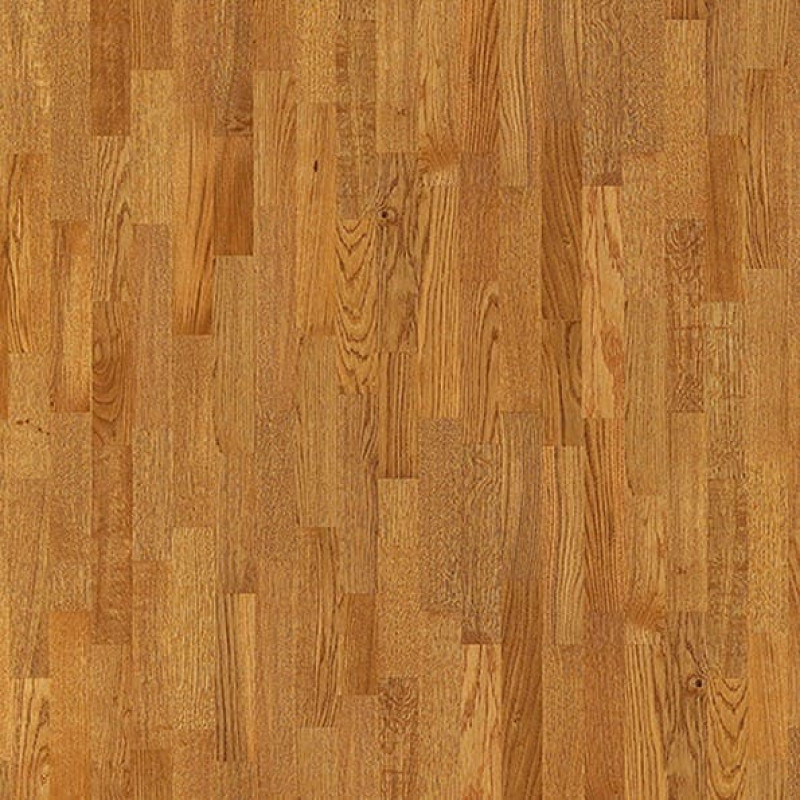 Паркетная доска Tarkett Samba Дуб Бренди трехполосная лак Бежевый.