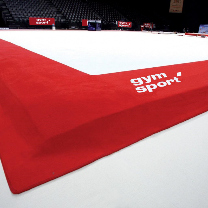 Ковер для художественной гимнастики GYMSPORT PROF PREMIUM RED (Проф Премиум) (профессиональный) 14Х14 Красный.